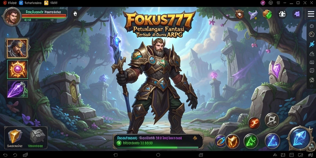 Tampilan gameplay FOKUS777 dengan aksi petualangan seru dan grafis mengagumkan.