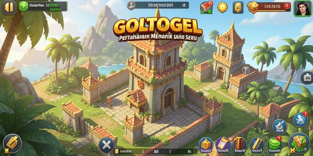 Menampilkan gameplay seru dan strategi menara dalam GOLTOGEL.