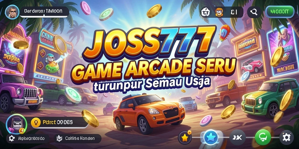 Tangkapan layar JOSS777 menunjukkan gameplay Arcade yang seru dan menantang.
