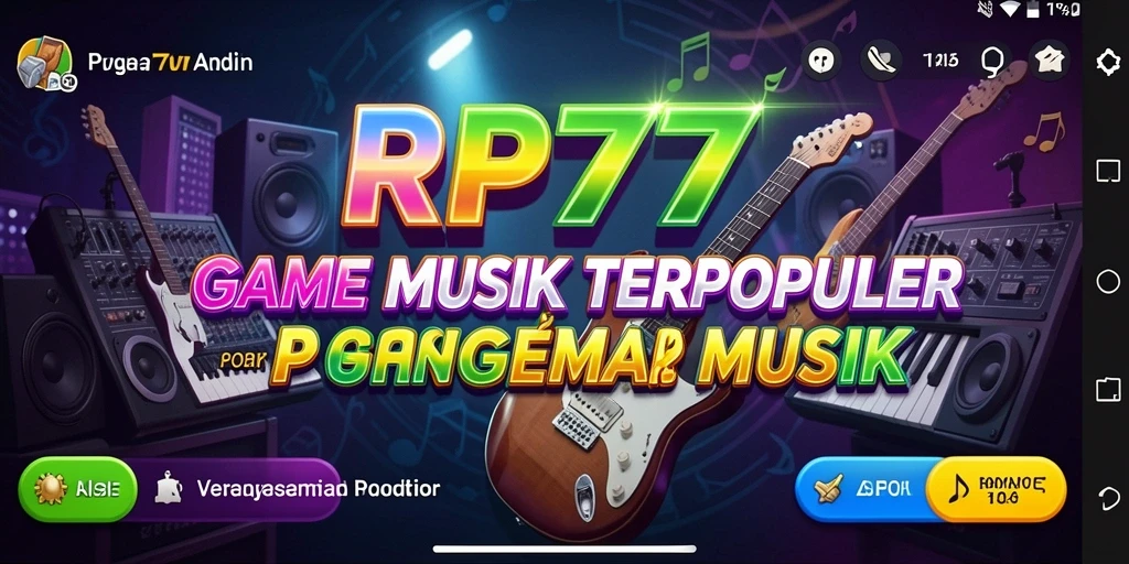 Tampilan gameplay RP777 yang seru dan interaktif dalam bermain musik.