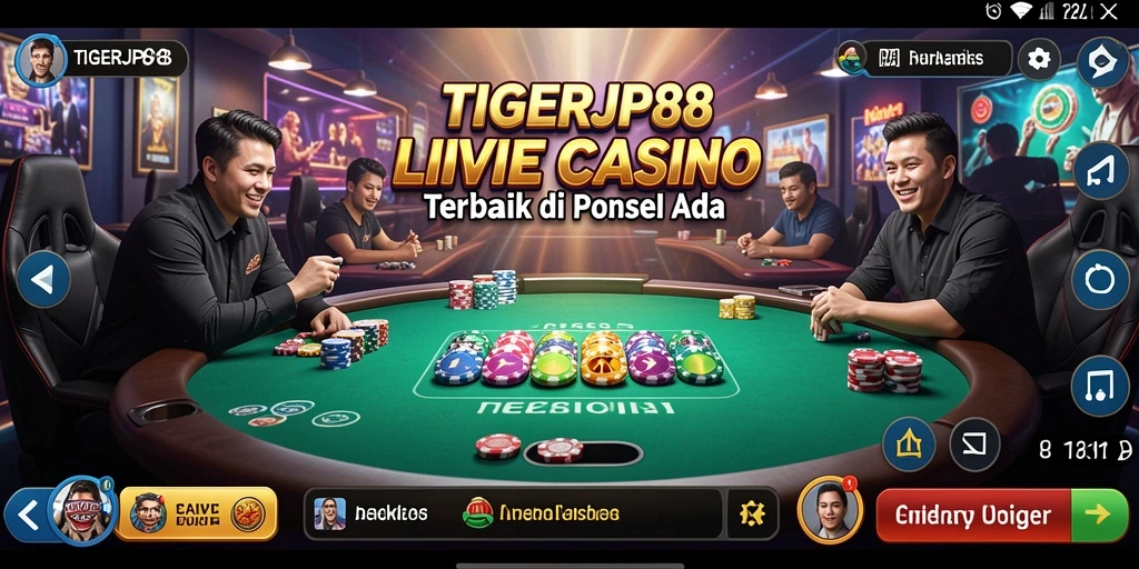Tampilan gameplay Live Casino di TIGERJP88 yang seru dan interaktif.